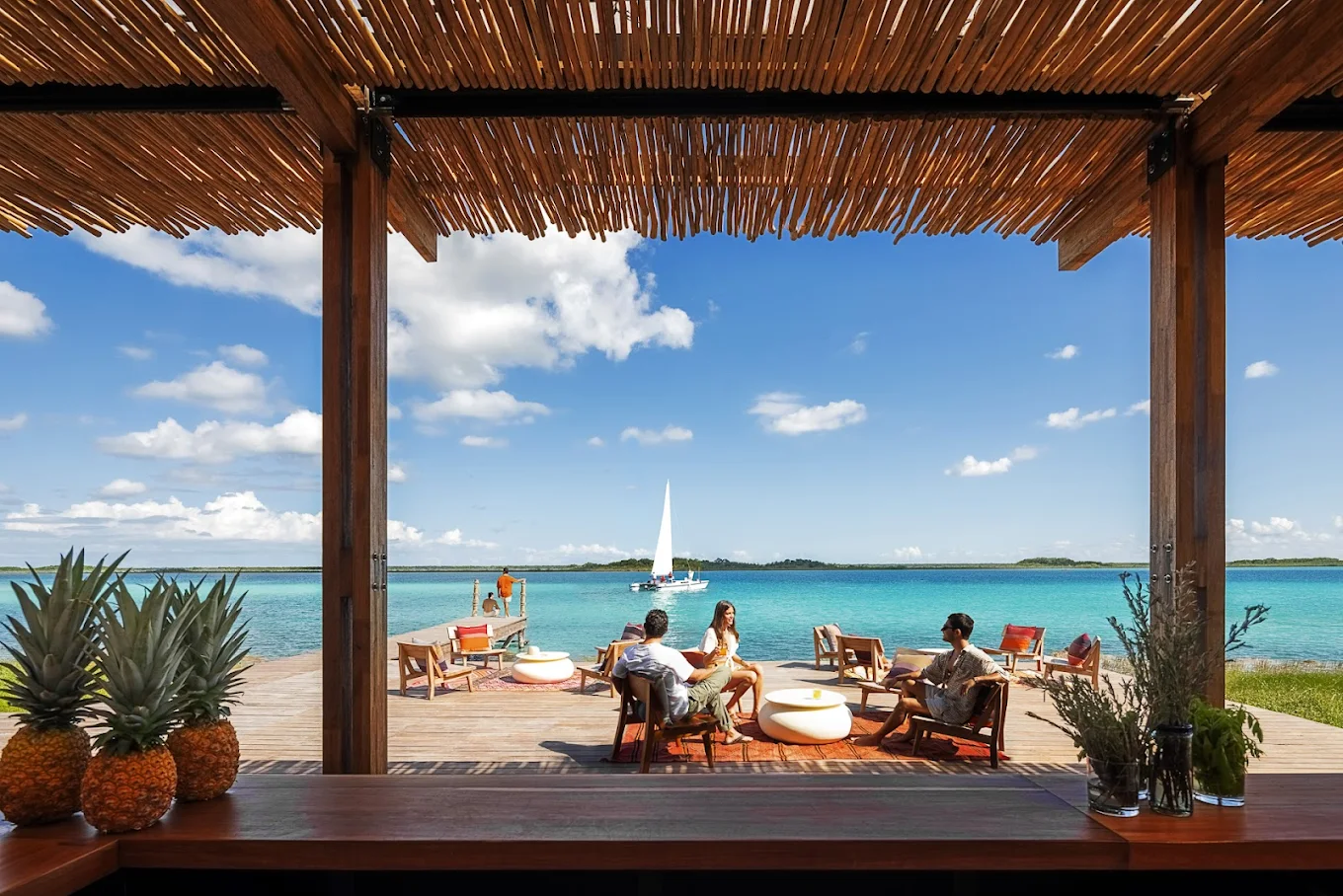 Habitas Bacalar — beach view